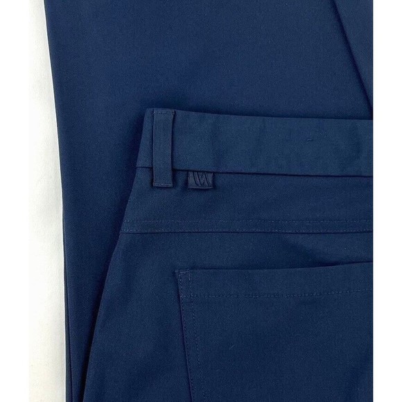 VRST Mens Commuter 2 Way Stretch Athletic Fit Performance Chino Pant Navy 36x31 - Picture 3 of 7